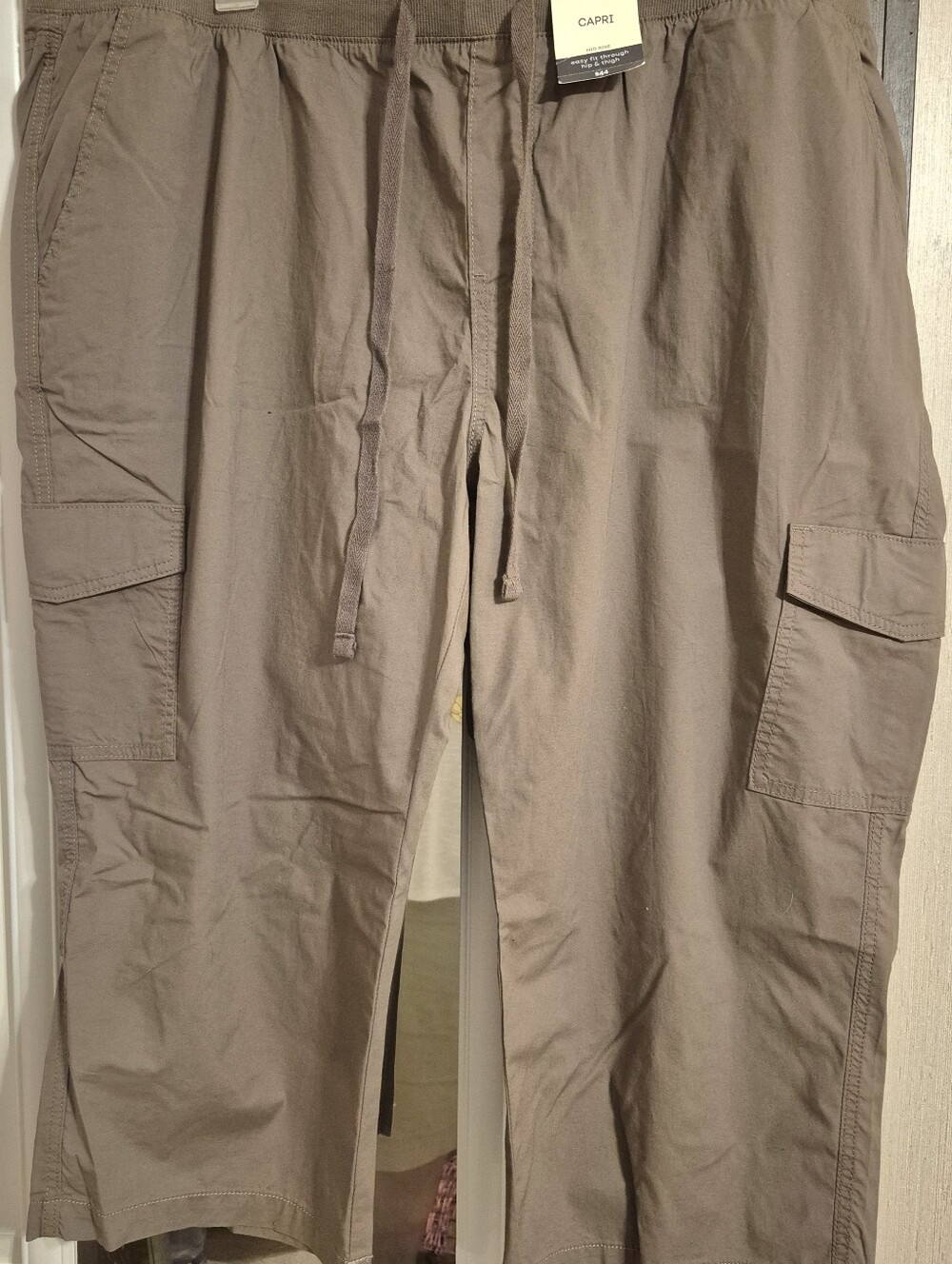 St. John's Bay Women's Cargo Pants in Taupe